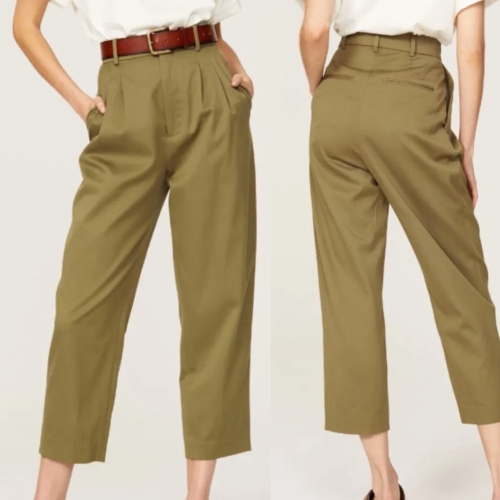 Ba&sh Kaki green Lady pants